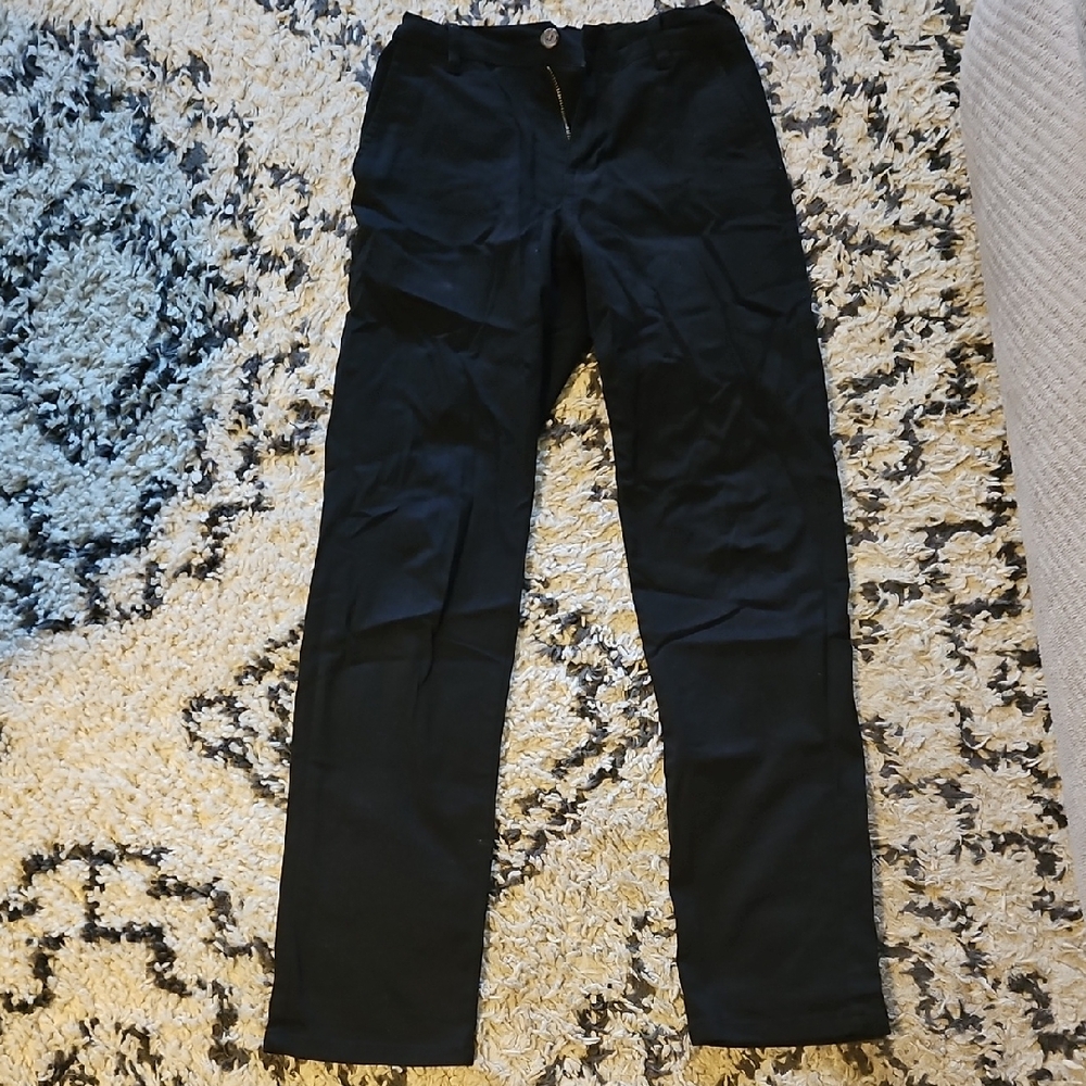 Izod Boys Black Chinos
